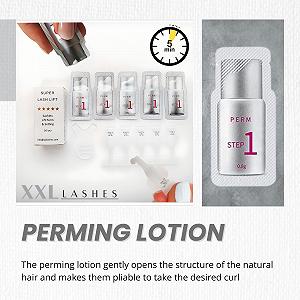Лосьон гель XXL Lashes для завивки и фиксации ресниц 10 индивидуальных доз для подъема ресниц и бровей synthetic.ua - Фото 1