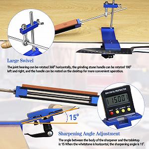 Точильна система для ножів професійна поворот на 360° фіксований кут 8 каменів у комплекті ціна на synthetic.ua - Фото 1 Точильна система для ножів професійна поворот на 360° фіксований кут 8 каменів у комплекті synthetic.ua - Фото 1