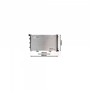 Радіатор охолодження двигуна VAN WEZEL 30002211 для MERCEDES-BENZ - Фото 1