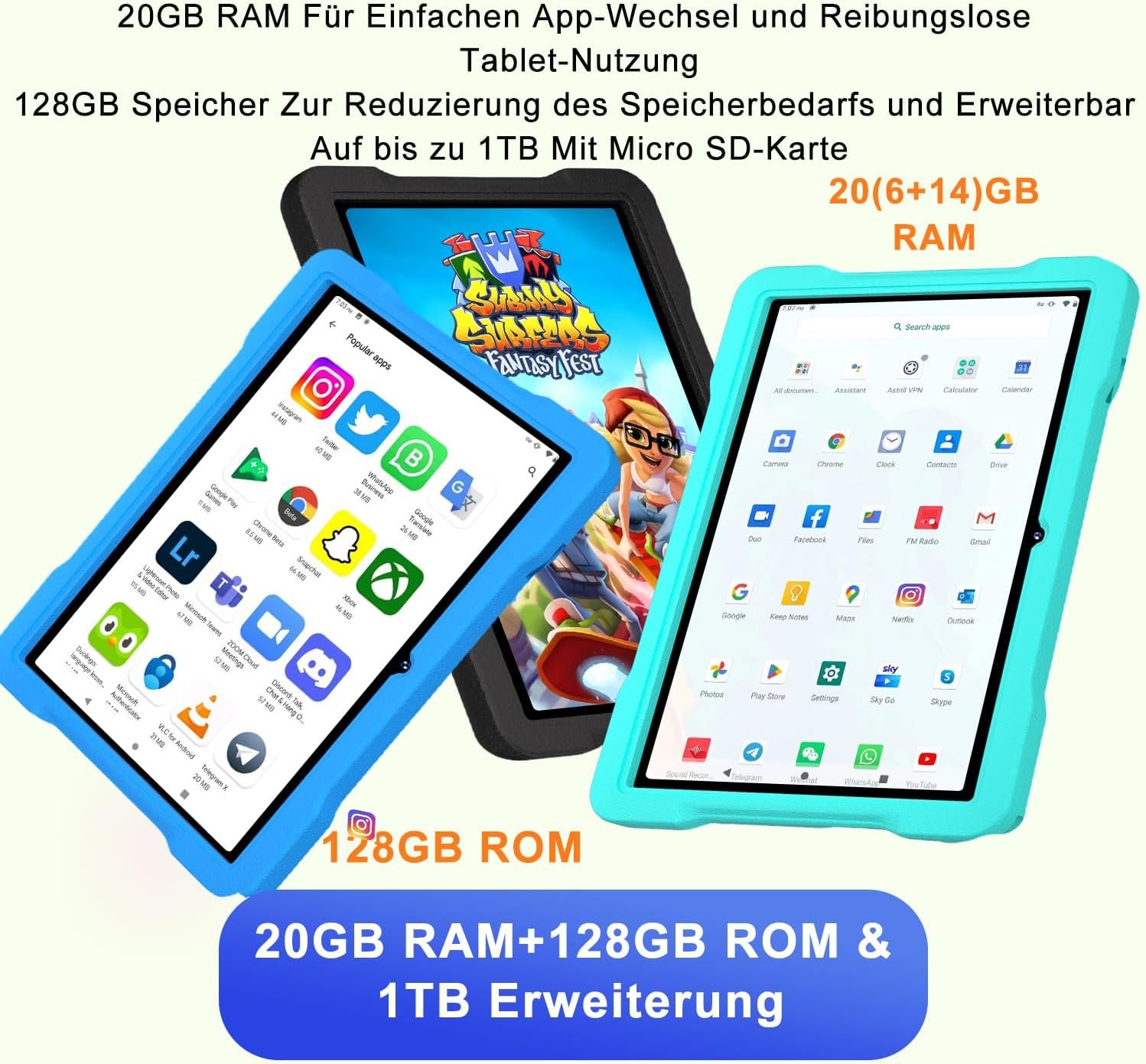  Планшет 10.1" UJJ U8 6+14/128Gb Android 14 6000 mAh Black, фото №2