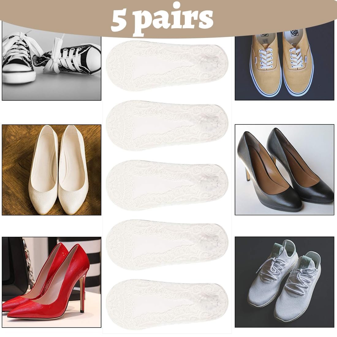 Шкарпетки з рюшами для жінок, фото №4