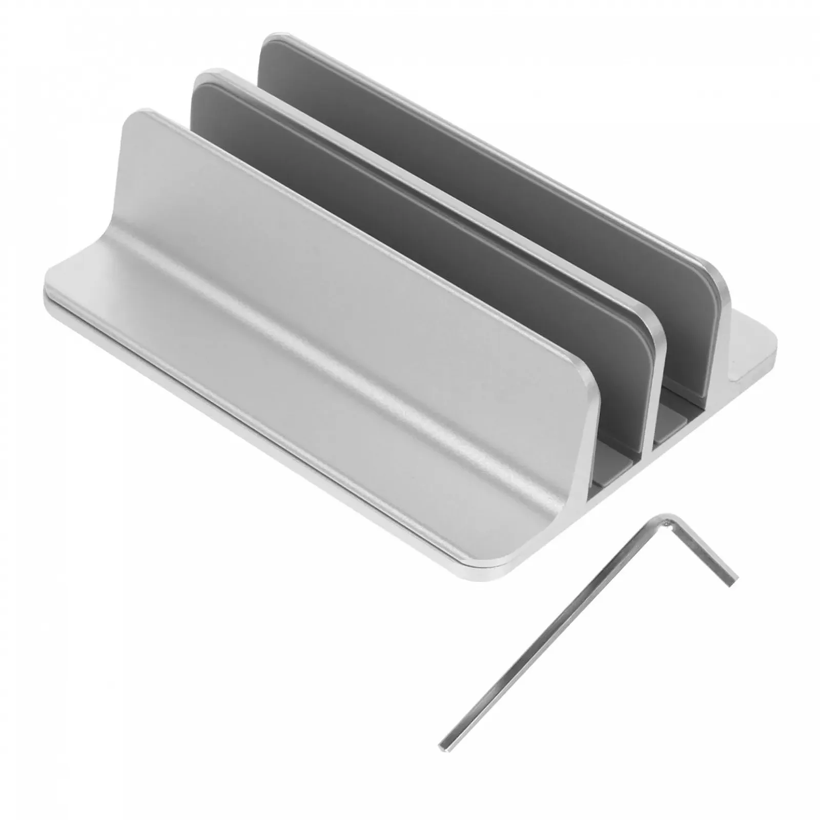 Вертикальна Підставка для Ноутбука Tofficu Алюмінієвий Сплав Подвійні Слоти для Ноутбука та Планшета Міцний Стійкий до Подряпин, фото №1