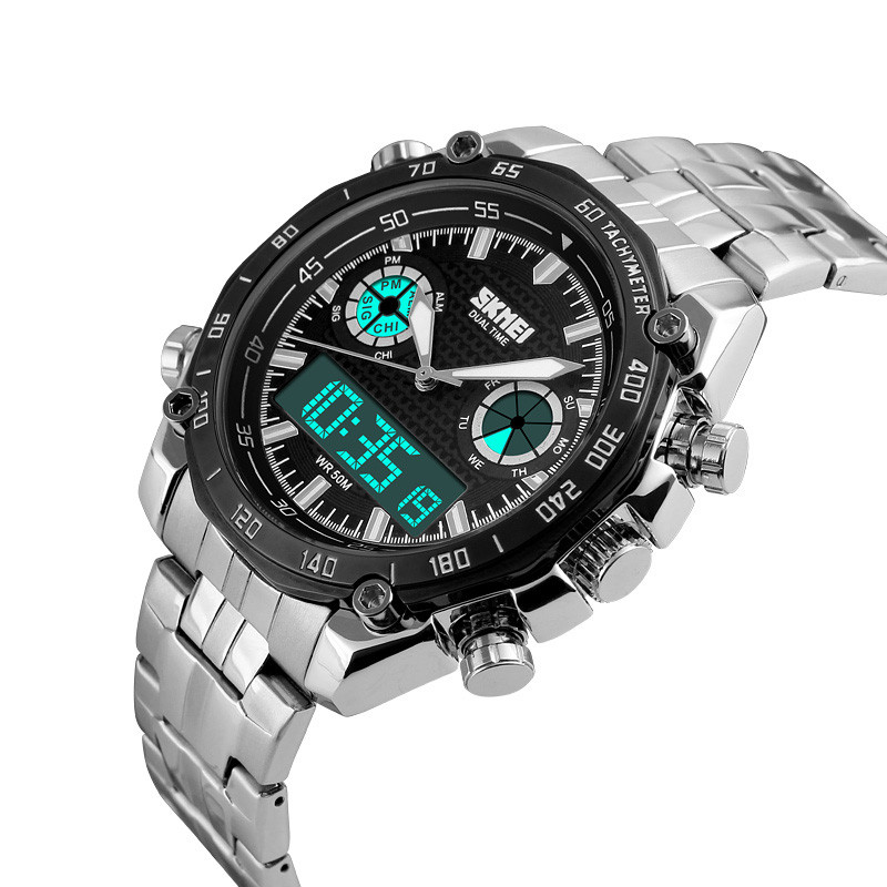 Часы наручные мужские Skmei 1204 Black 1204BK 15898, фото №4