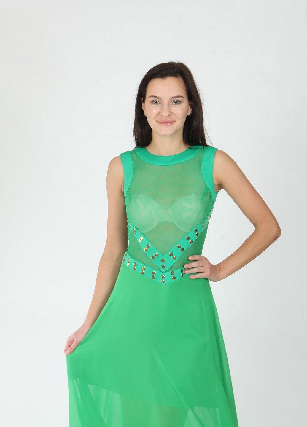 Платье Enna Levoni S 42 Салатовый (ND-13487-Lime green, фото №5