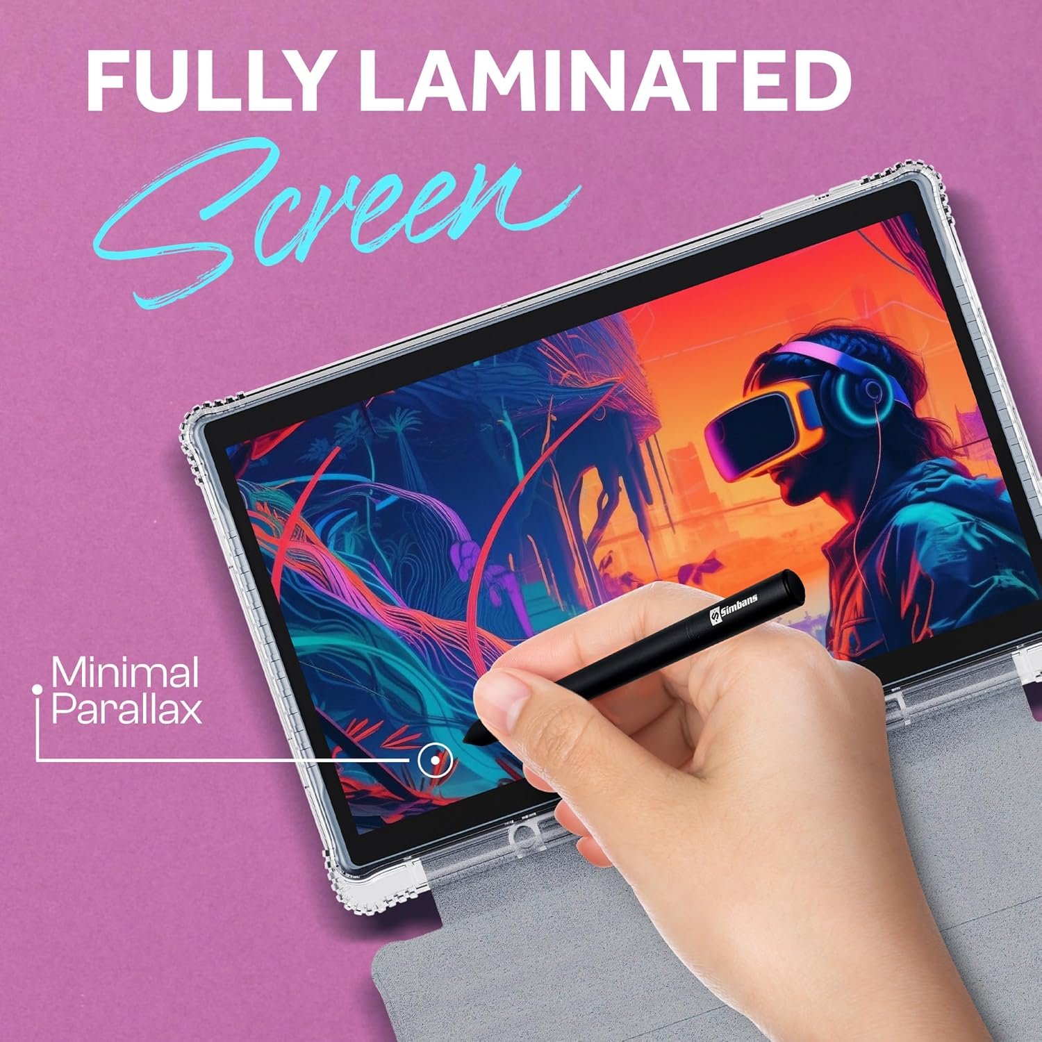 Планшет 14.1" Full HD Simbans PicassoTab X14 6/128Gb 8 ядер Android 13 10000 mAh Черный, фото №4