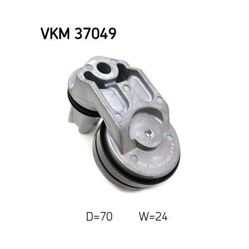 Ролик обводной/направляющий поликлинового ремня SKF VKM 37049 для LAND ROVER, средний, фото №2