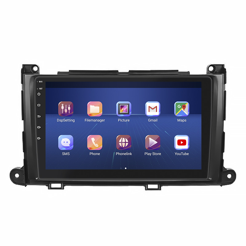 Станна магнітола Lesko Toyota Sienna III 2010-2014 9 2/32Gb 4G Wi-Fi GPS Top (10870-57010), фото №2