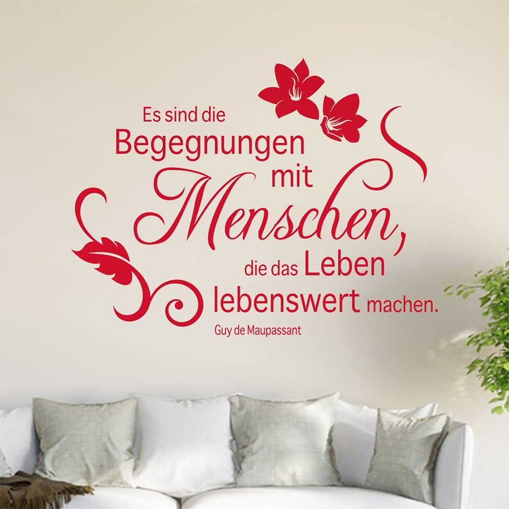 Наклейка на стену ES sind die Begegnungen mit Menschen... доступна в 6 размерах, фото №1