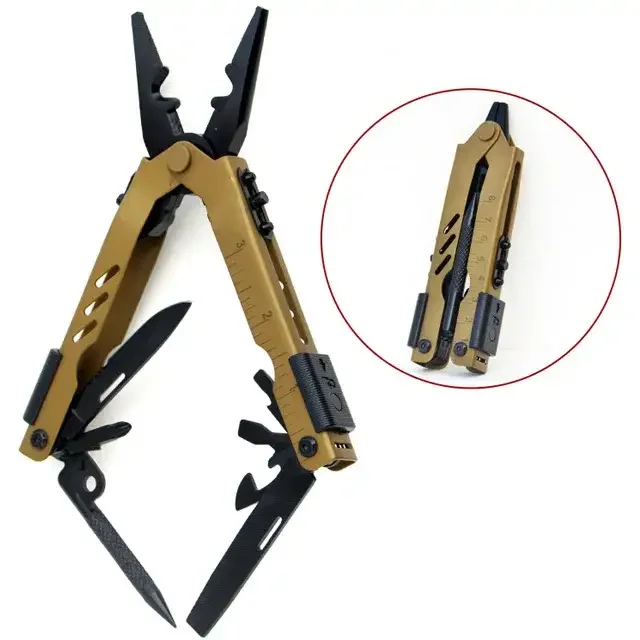 Мультитул LEATHERMAN 14 інструментів Зелено-чорний, фото №2