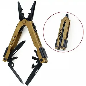 Мультитул LEATHERMAN 14 інструментів Зелено-чорний synthetic.ua - Фото 1