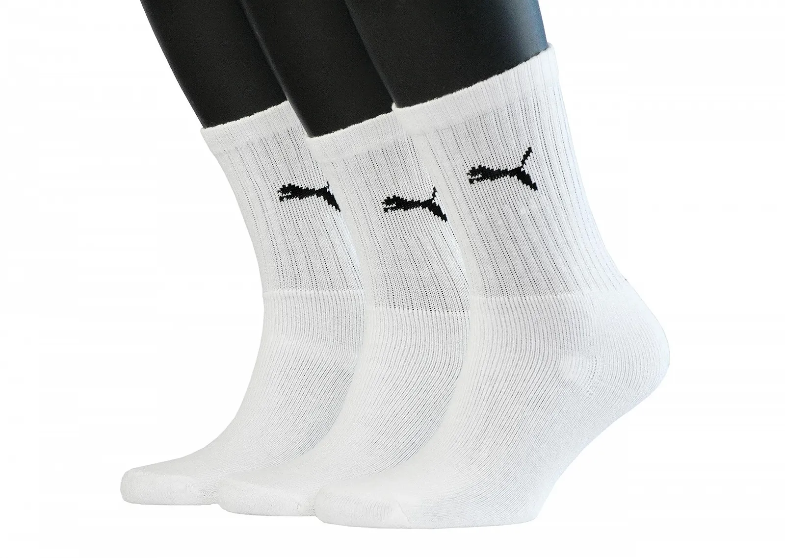 Шкарпетки Puma Quarter, 3 пари, білі, 43-46, фото №1