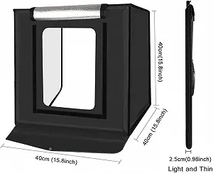 Фотобокс YOTTO 40х40 см 2xLED / Регулировка яркости / 6 фонов / Черный цена на synthetic.ua - Фото 1 Фотобокс YOTTO 40х40 см 2xLED / Регулировка яркости / 6 фонов / Черный synthetic.ua - Фото 1