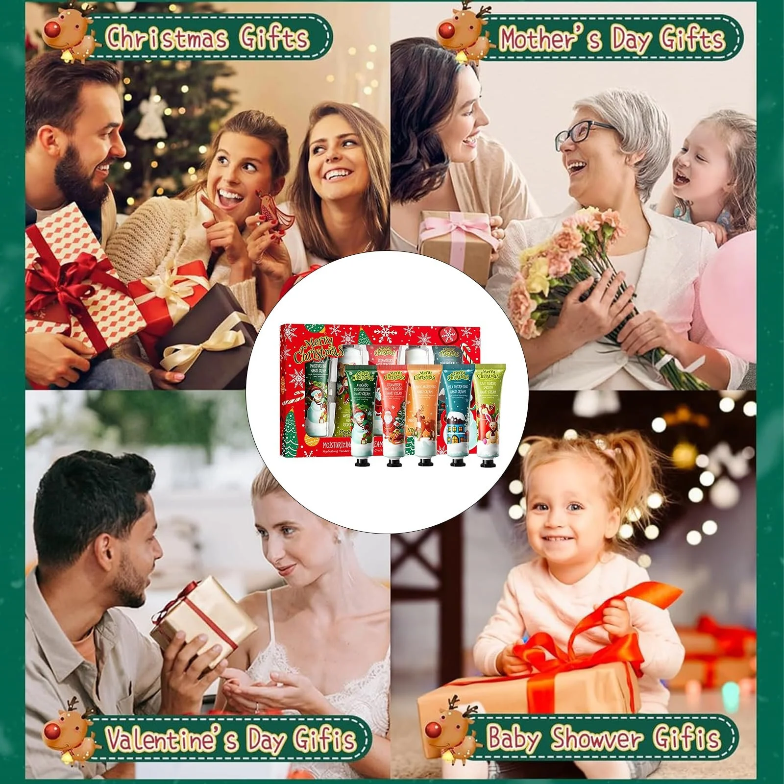 Набір Різдвяних Кремів для Рук, Міні-набір, 5 шт, фото №5