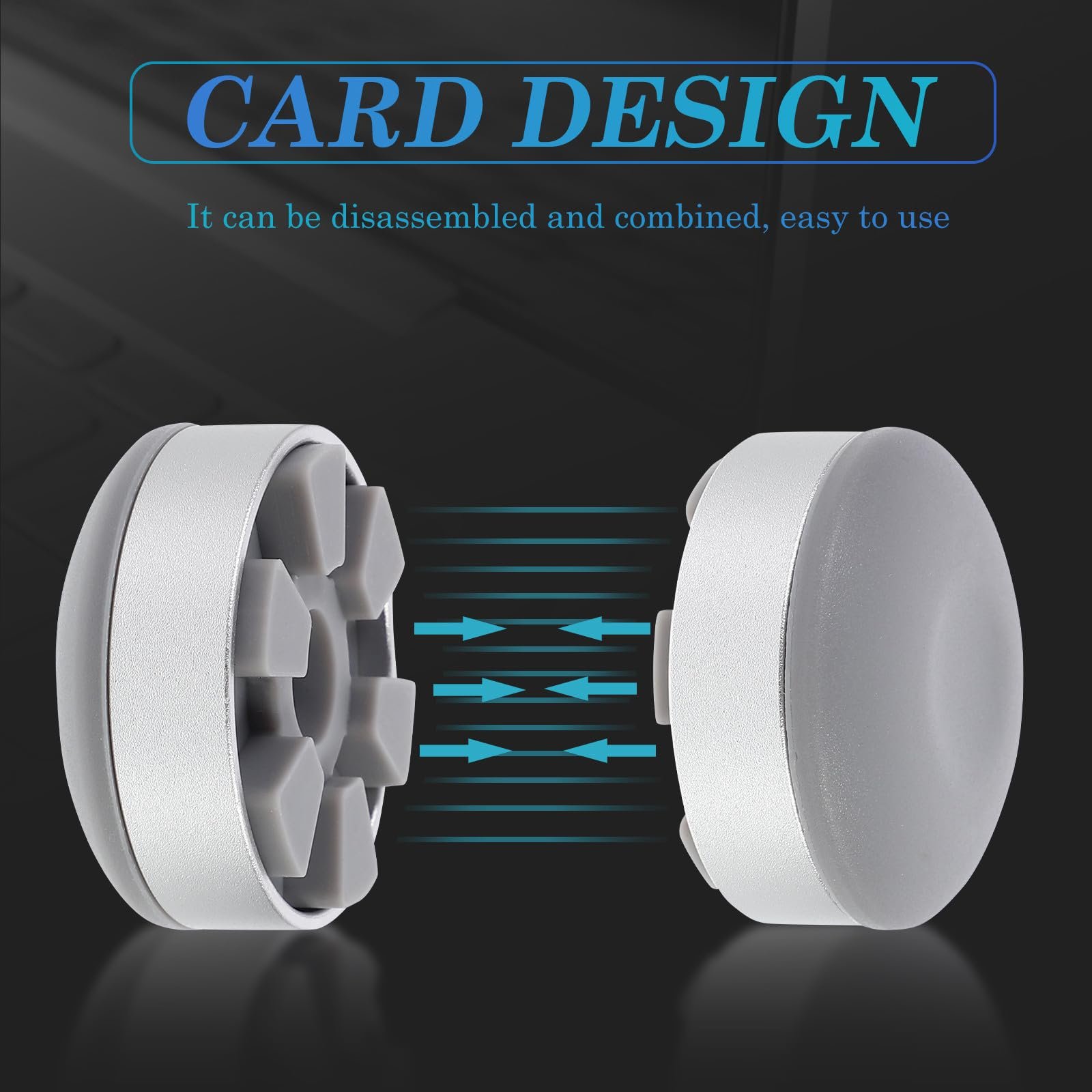 Підставка для ноутбука алюмінієва GALPADA, набір 2 шт., регульована по висоті, портативна, фото №8