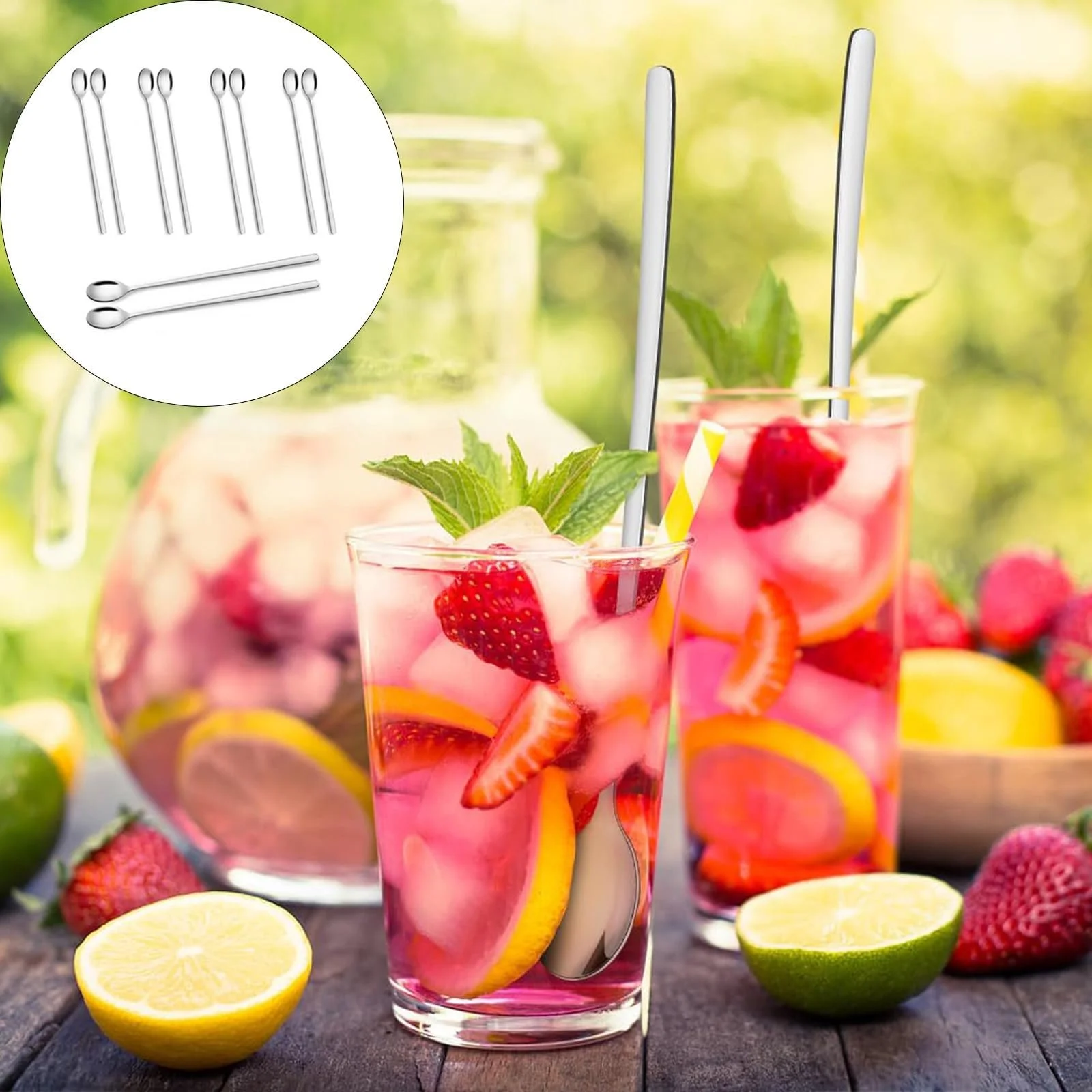 Ложка Довга 24 см Набір 10 штук для лате макіато, фото №6 Ложка Довга 24 см Набір 10 штук для лате макіато, фото №6