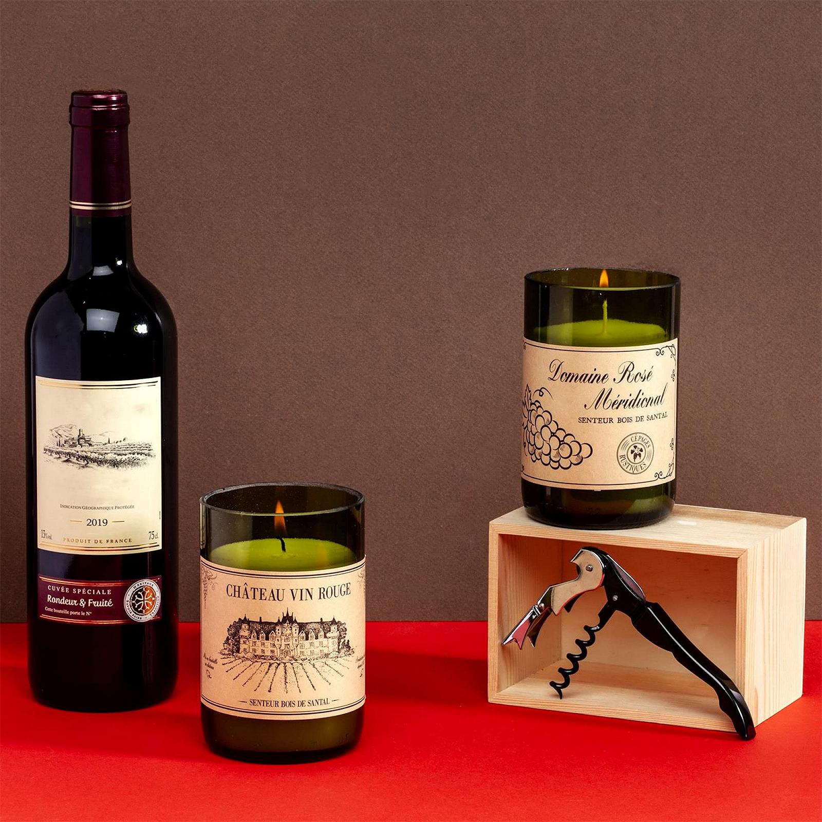 Свеча Home Deco Factory BO5392 с ароматом вина, sandalwood, стекло, деревянная коробка, зеленый и бежевый, фото №3 Свеча Home Deco Factory BO5392 с ароматом вина, sandalwood, стекло, деревянная коробка, зеленый и бежевый, фото №3