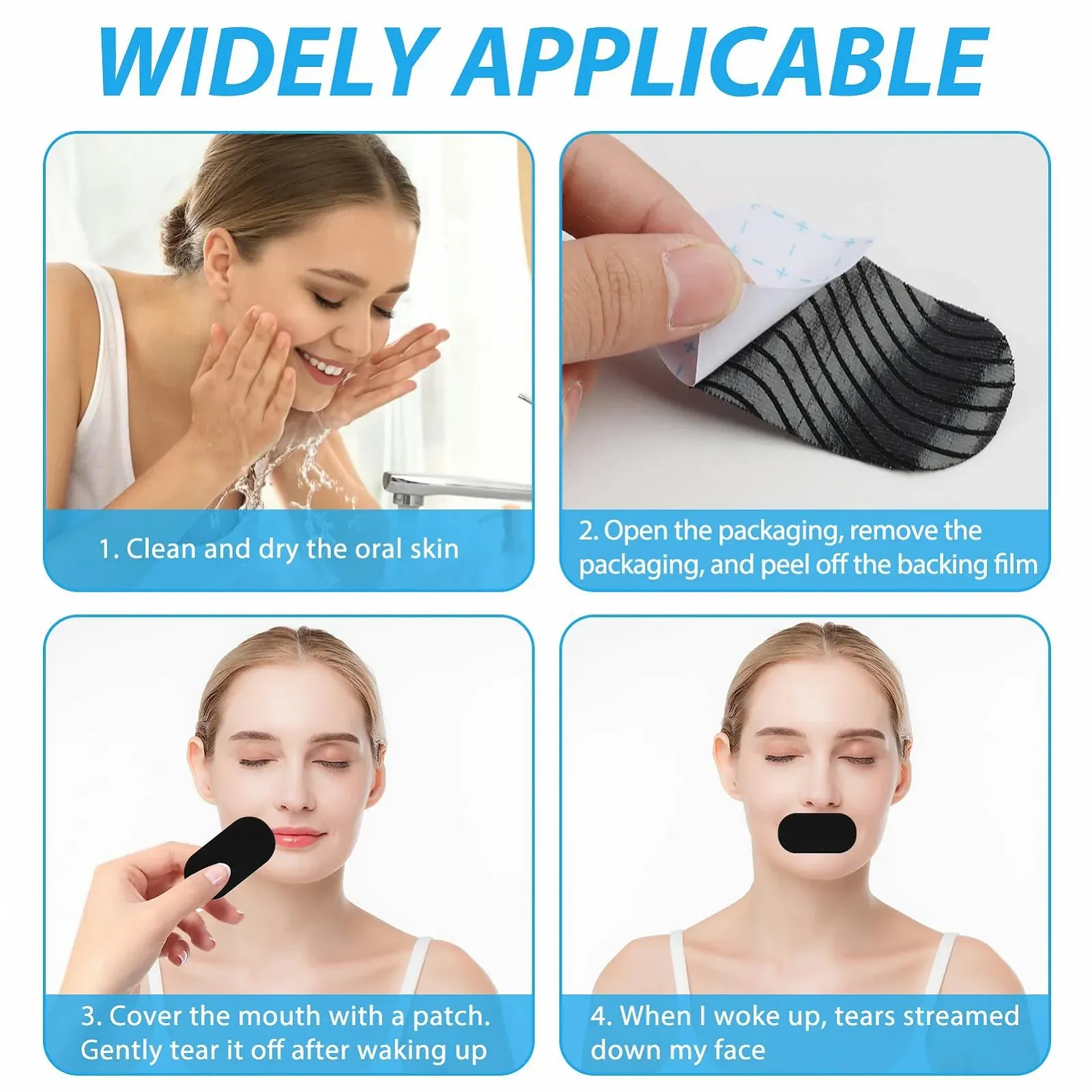 Смужки для рота для сну 36 шт.,, фото №4