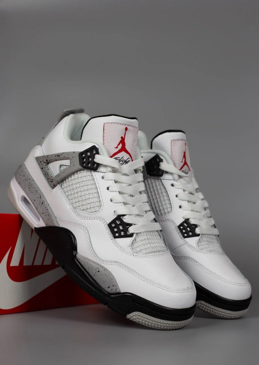 Кроссовки Nike Air Jordan Retro 4 White Cement, фото №1