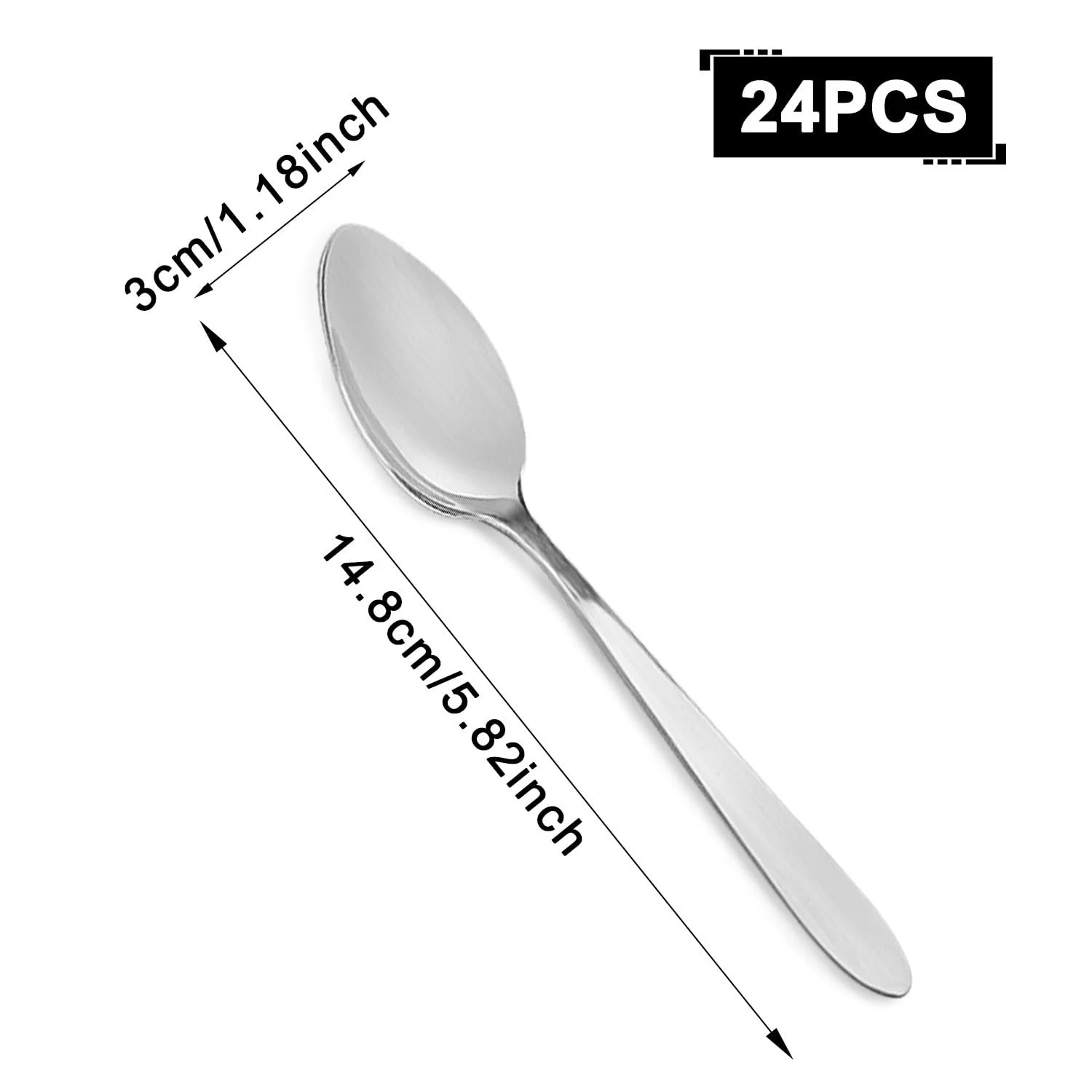 Ложки Чайні, Набір 24 шт, 15 cm, фото №5