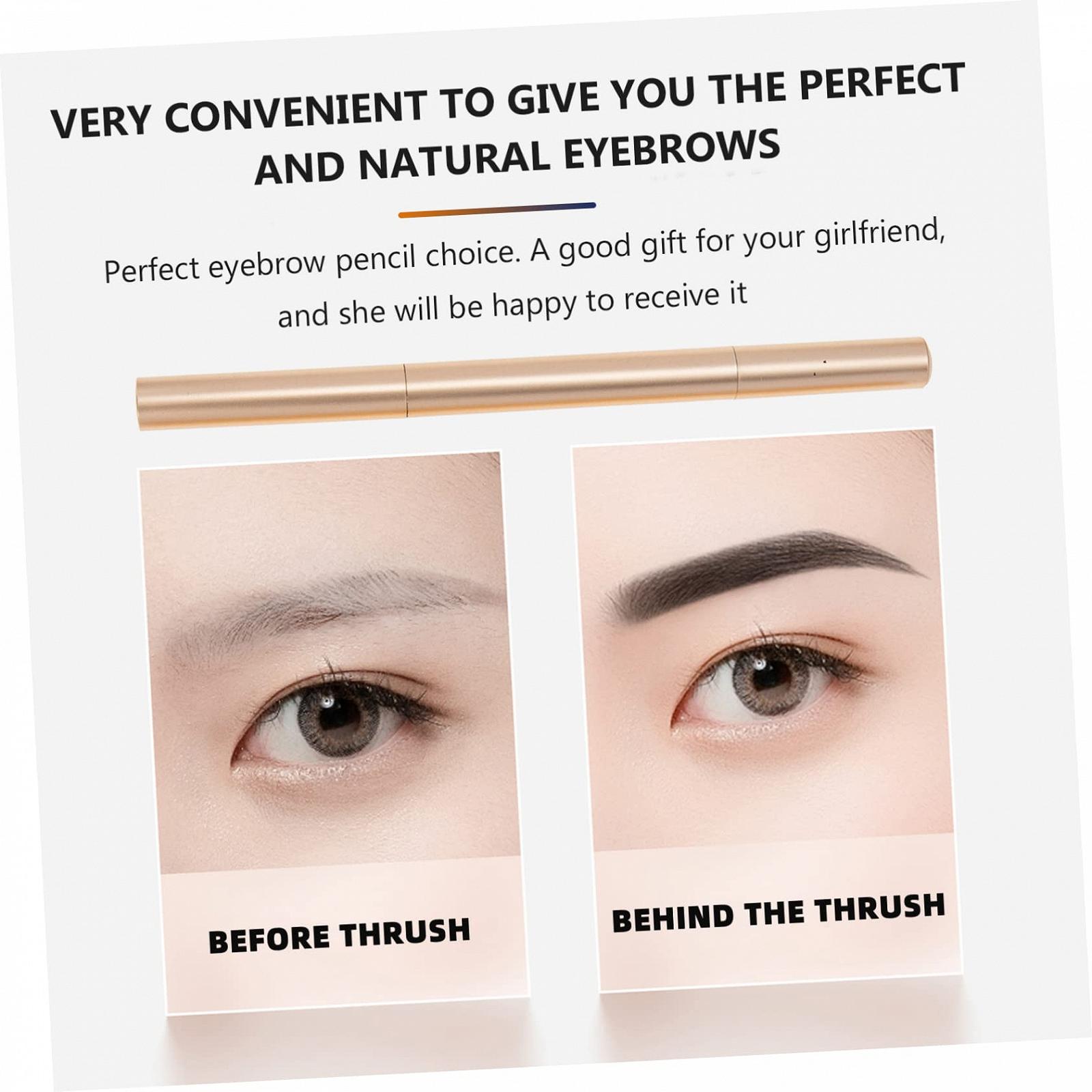 Олівець для брів POPETPOP 3st Двосторонній Чорний, фото №3