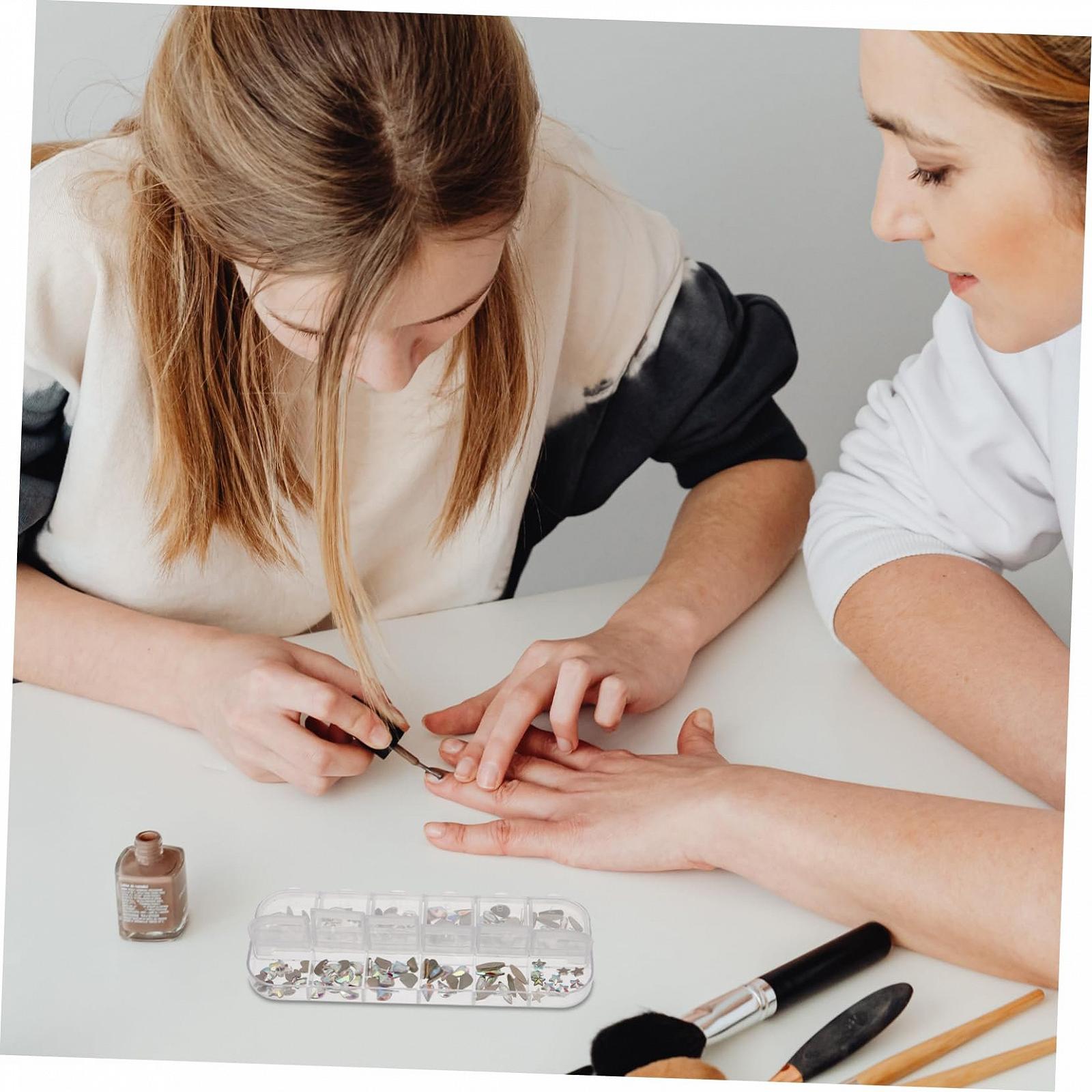 Набір страз для нігтів Lurrose 3D Flatback Кришталеві камені, фото №4