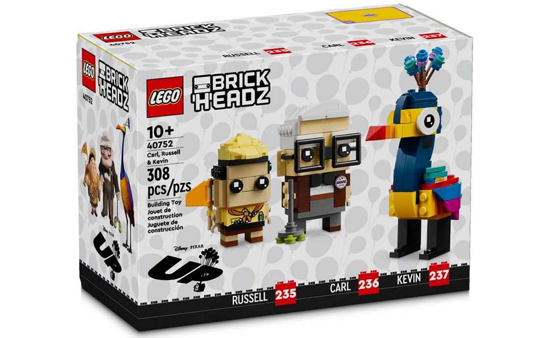 Конструктор Лего LEGO Brick Headz Карл, Рассел и Кевин (40752), фото №1
