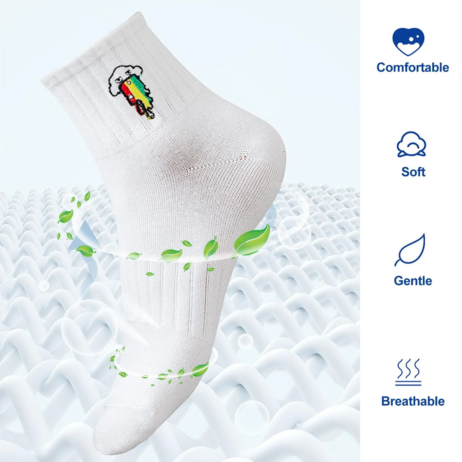 Шкарпетки тенісні Білі 6 пар EU 38-42, фото №4 Шкарпетки тенісні Білі 6 пар EU 38-42, фото №4