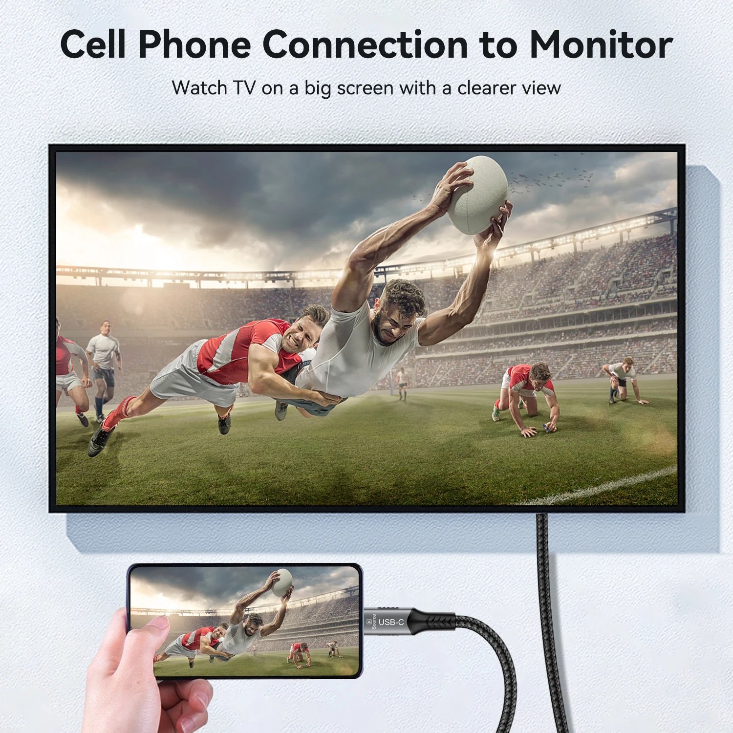 Кабель FDBRO перехідник USB-C to HDMI v2.1 8K 3m, фото №10