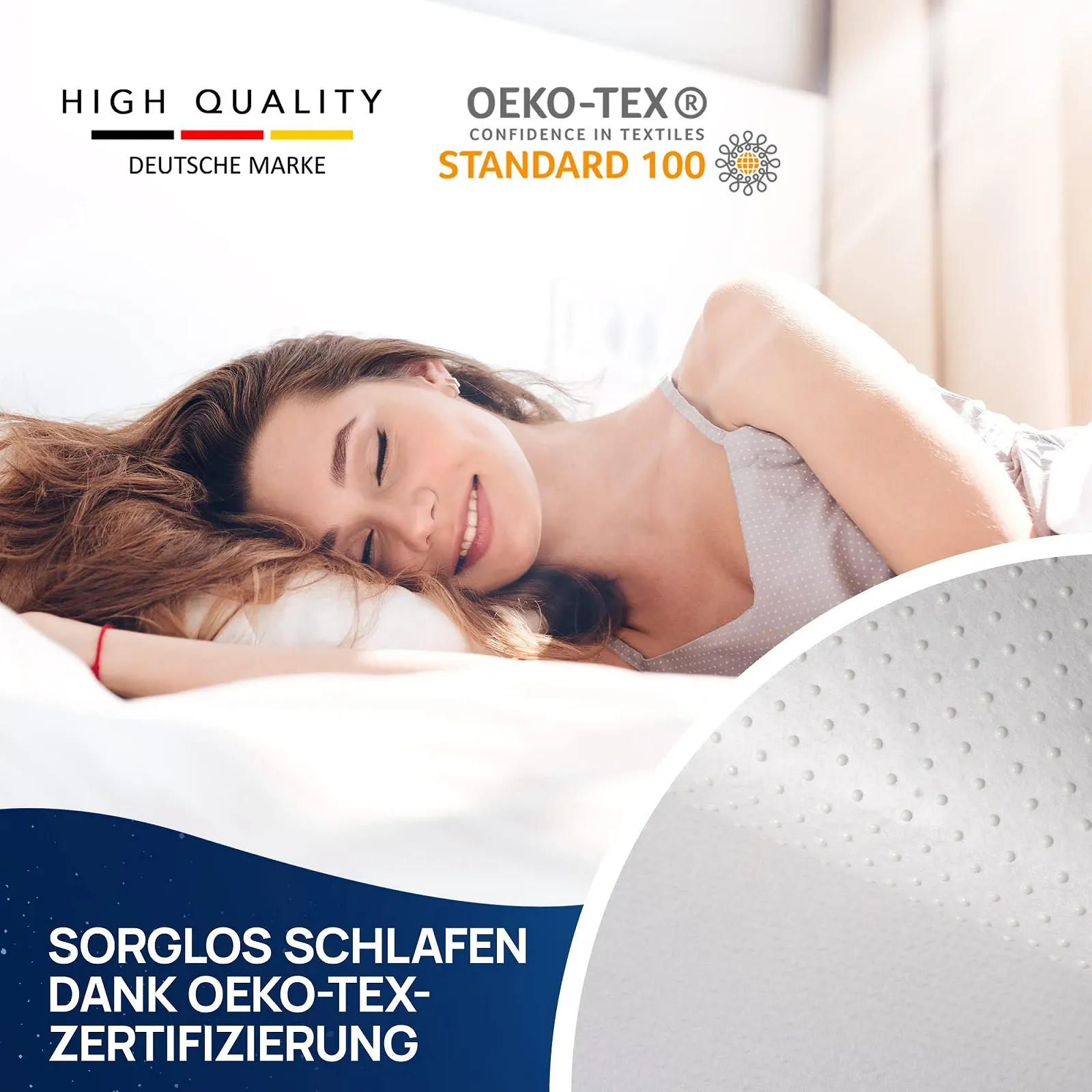 Підкладка для матраца LILENO HOME, 140 x 200 см, Захист матраца для рейкової рами з пухирцямм, фото №6 Підкладка для матраца LILENO HOME, 140 x 200 см, Захист матраца для рейкової рами з пухирцямм, фото №6