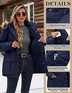 Женская зимняя куртка TOMEEK Парка с капюшоном synthetic.ua - Фото 1