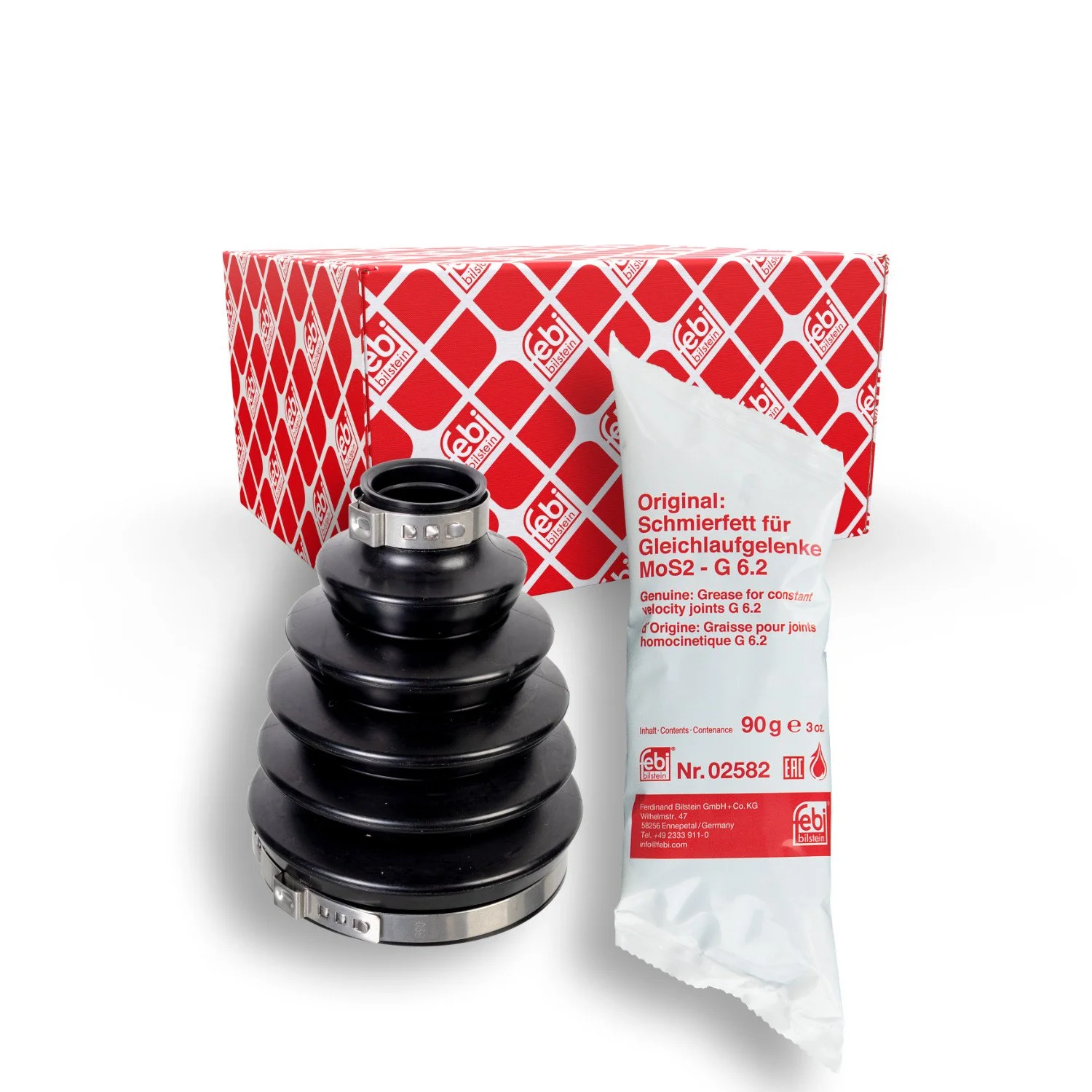 Комплект пыльника приводного вала FEBI BILSTEIN 175515 для AUDI MERCEDES-BENZ NISSAN, фото №1