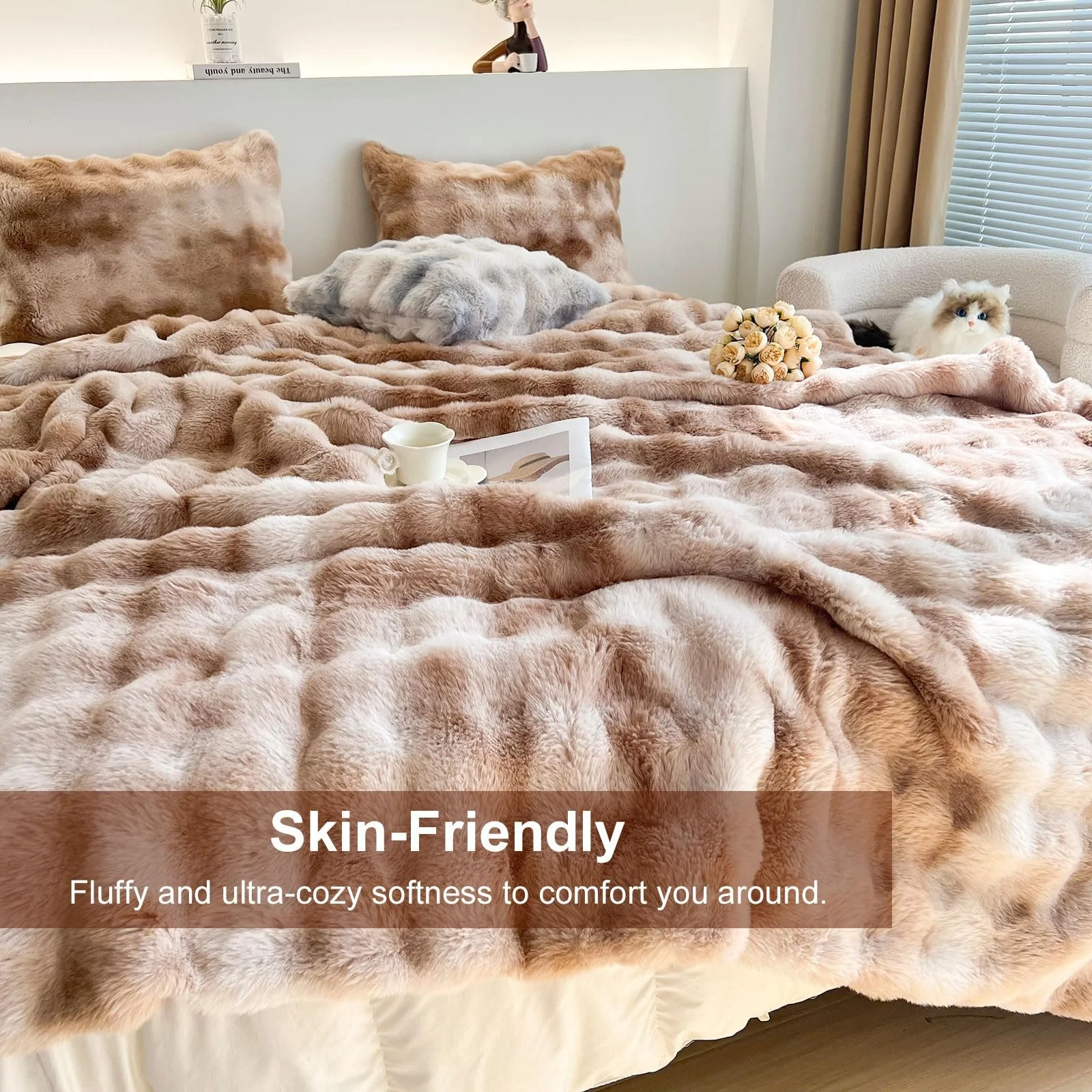 Плед Cuddly Rabbit Plush Super Soft Товстий 1000 г/м, фото №5