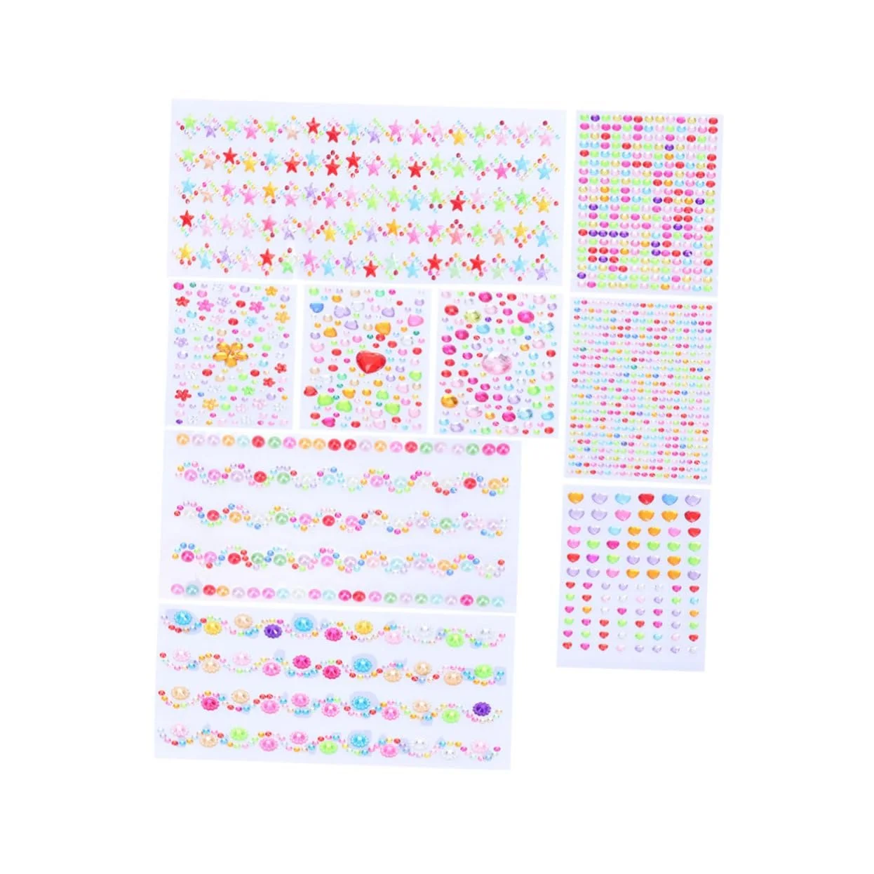 Стразы Акриловые Lurrose 18 листов для творческих проектов, фото №7