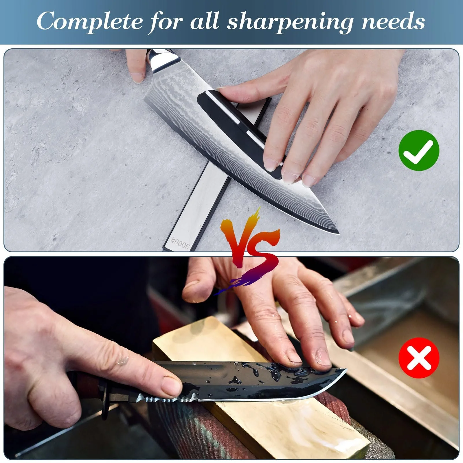 Набір алмазних точильних каменів 10 штук 120-3000 Grit з основою та аксесуарами, фото №4