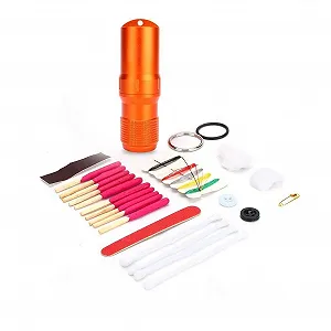 Футляр Yosoo Водонепроникний Контейнер-капсула для EDC інструментів, аварійний набір виживання, помаранчевий - Фото 1