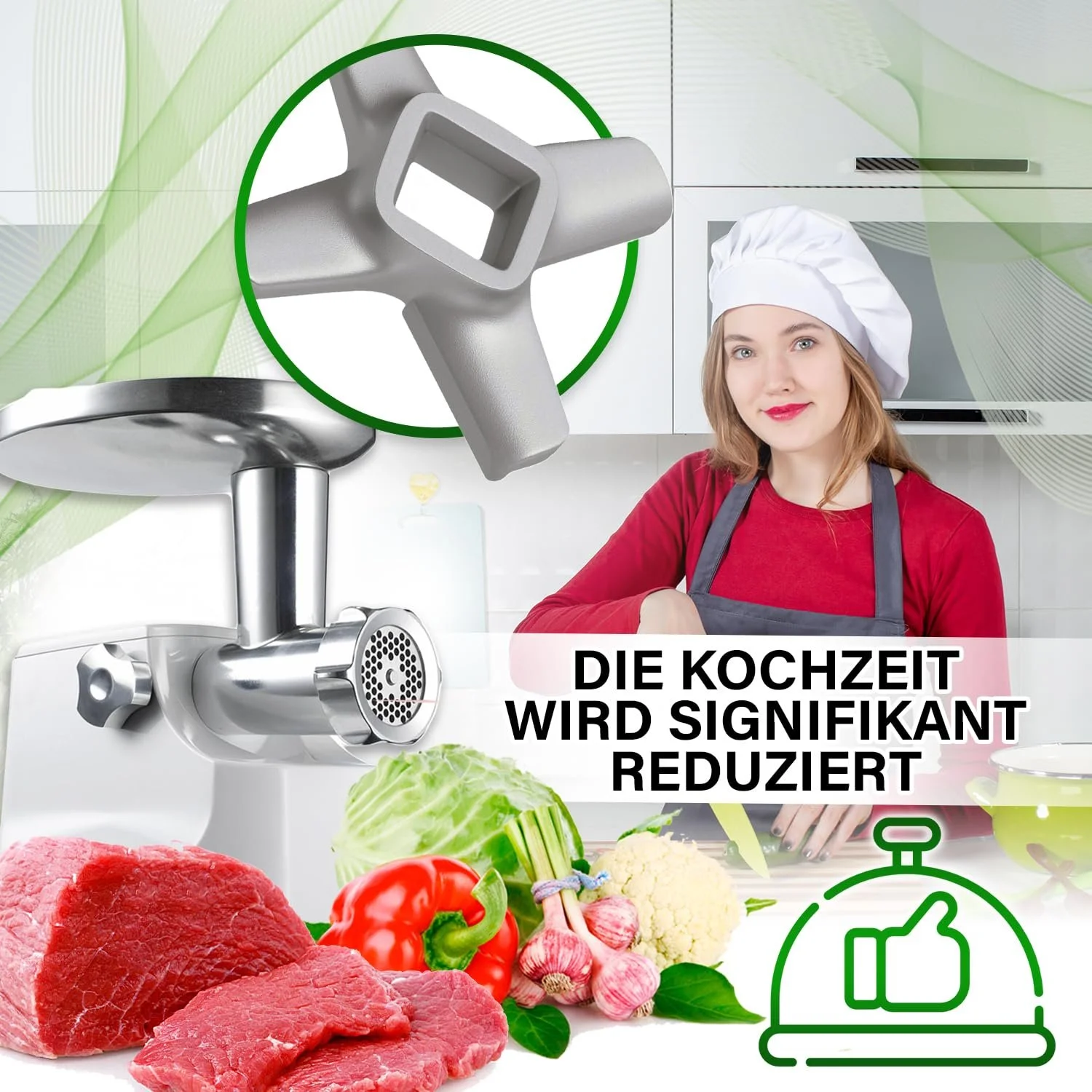 Ніж для м'ясорубки Kenwood ONIX TECH KW714431 54.6 мм Нержавіюча сталь, фото №7