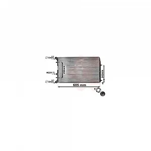 Радіатор охолодження двигуна VAN WEZEL IR PLUS 76002010 для SEAT SKODA VW VAG - Фото 1