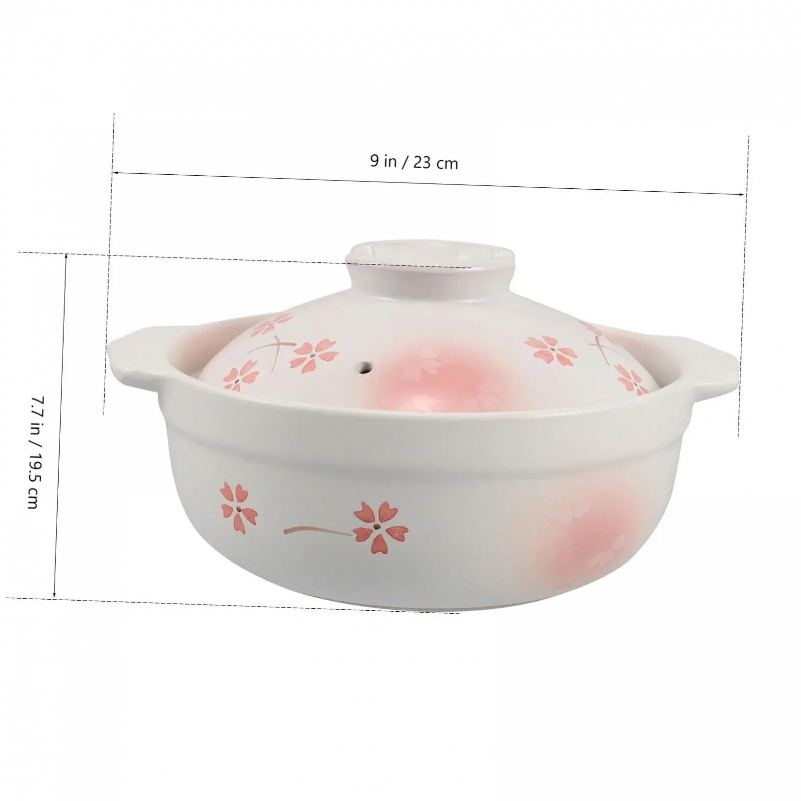 Каструля TOYANDONA Japanese Coarse керамічна з кришкою термостійка для газових плит, фото №2