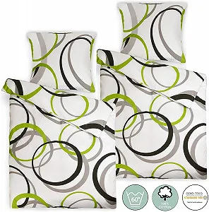 Постільна білизна Beautissu Nina Renforcé 100% Бавовна 135 x 200 см (4 предмети) synthetic.ua - Фото 1