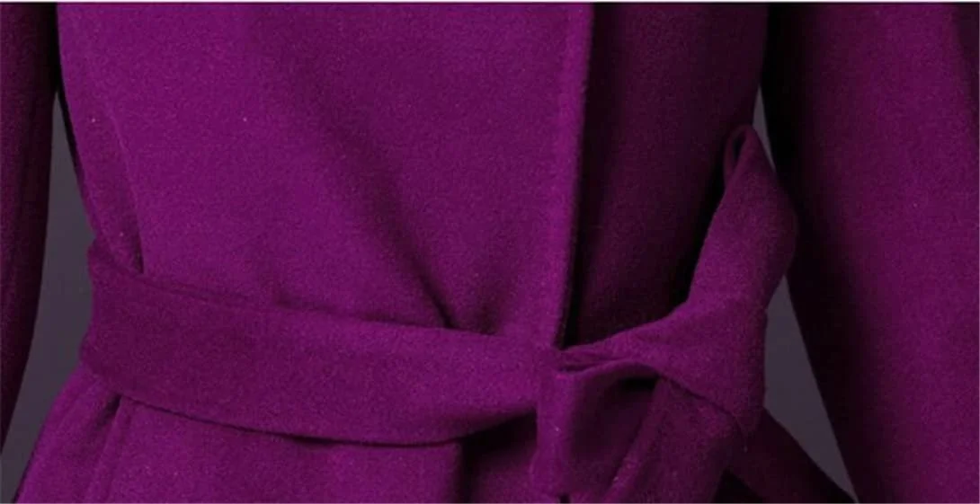 Жіноче зимове пальто з хутряним коміром, вовняне, фото №6