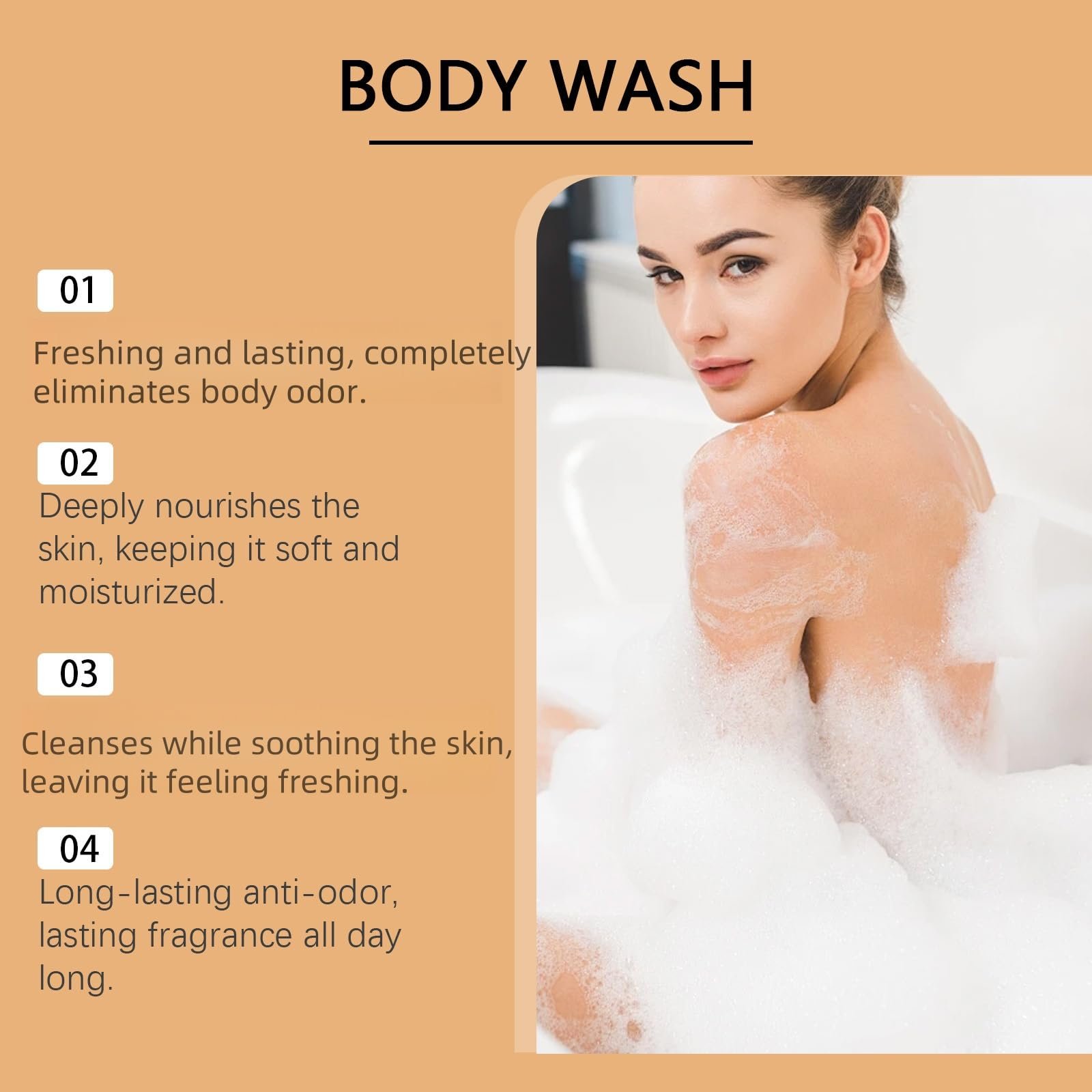Гель для душу Persimmon Body Wash дорожній розмір для контролю запаху тіла 5 шт., фото №7