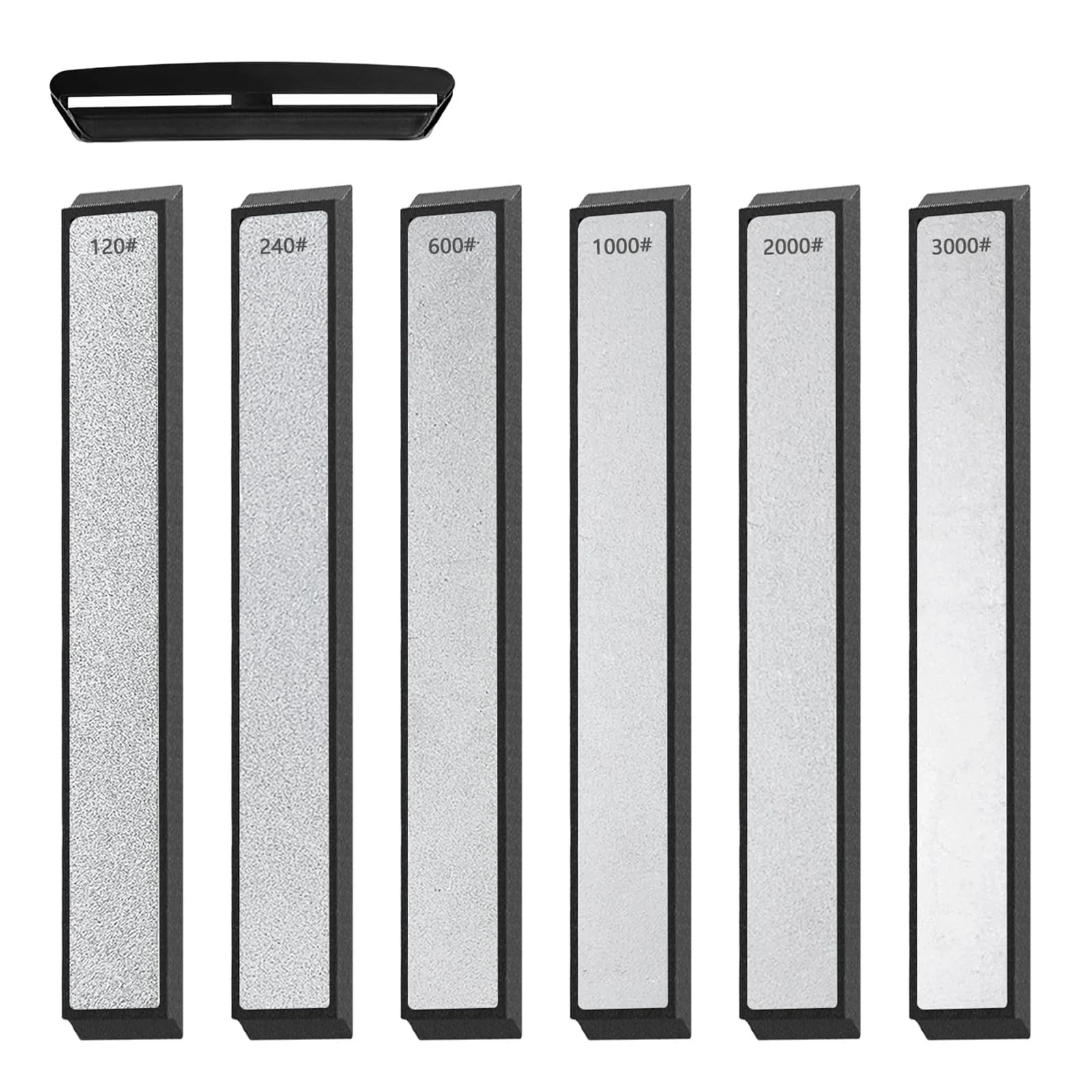 Набір точильних каменів 6 шт. алмазні з регулятором кута 120/240/600/1000/2000/3000 грит, фото №1