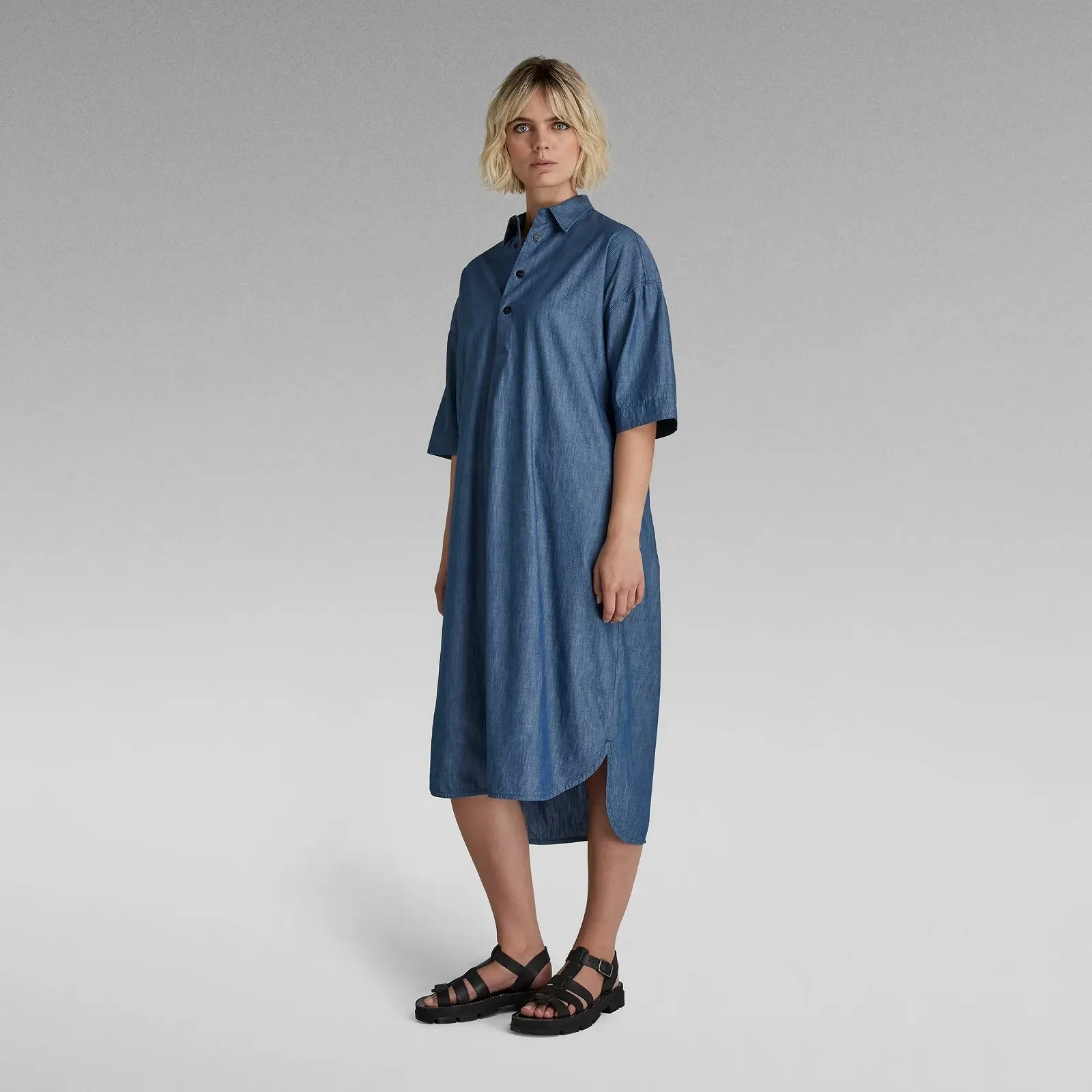 Женское платье G-Star RAW Long Shirt Dress - L, фото №2