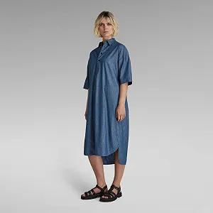 Женское платье G-Star RAW Long Shirt Dress - S synthetic.ua - Фото 1