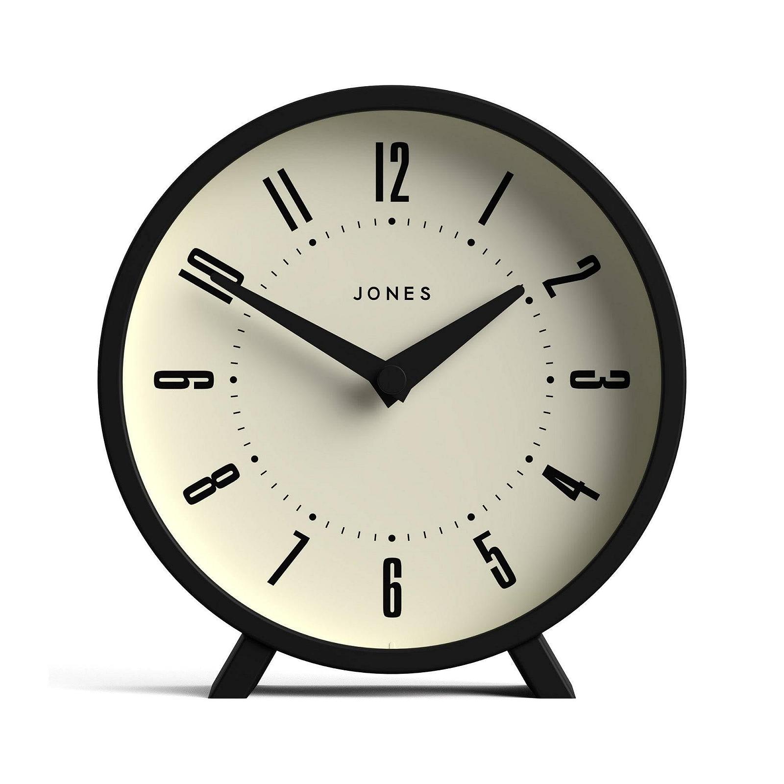 Настільний годинник JONES CLOCKS
Venus, сучасний круглий дизайн, чорний, фото №1