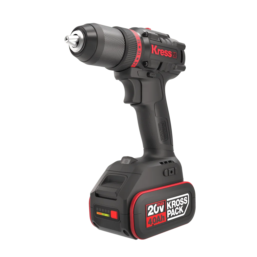 Дриль-шуруповерт акумуляторний Kress KUA71 / 20В / 60 Нм / Безщітковий / 2 швидкості / Кейс / Чорний, фото №2
