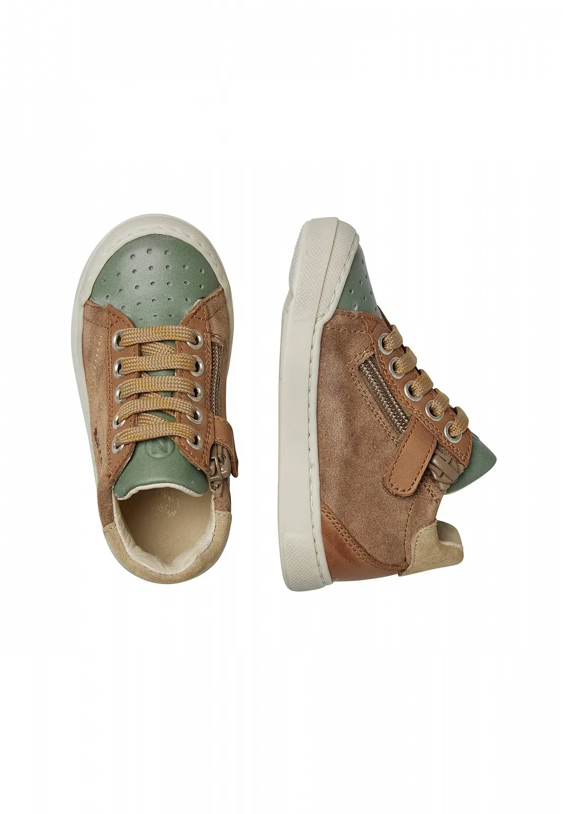 Кросівки Naturino Faluk High Zip Шкіра та Замша, фото №4