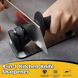 Точилка для кухонних ножів 4-в-1 Tungsten Steel Ceramic synthetic.ua - Фото 1