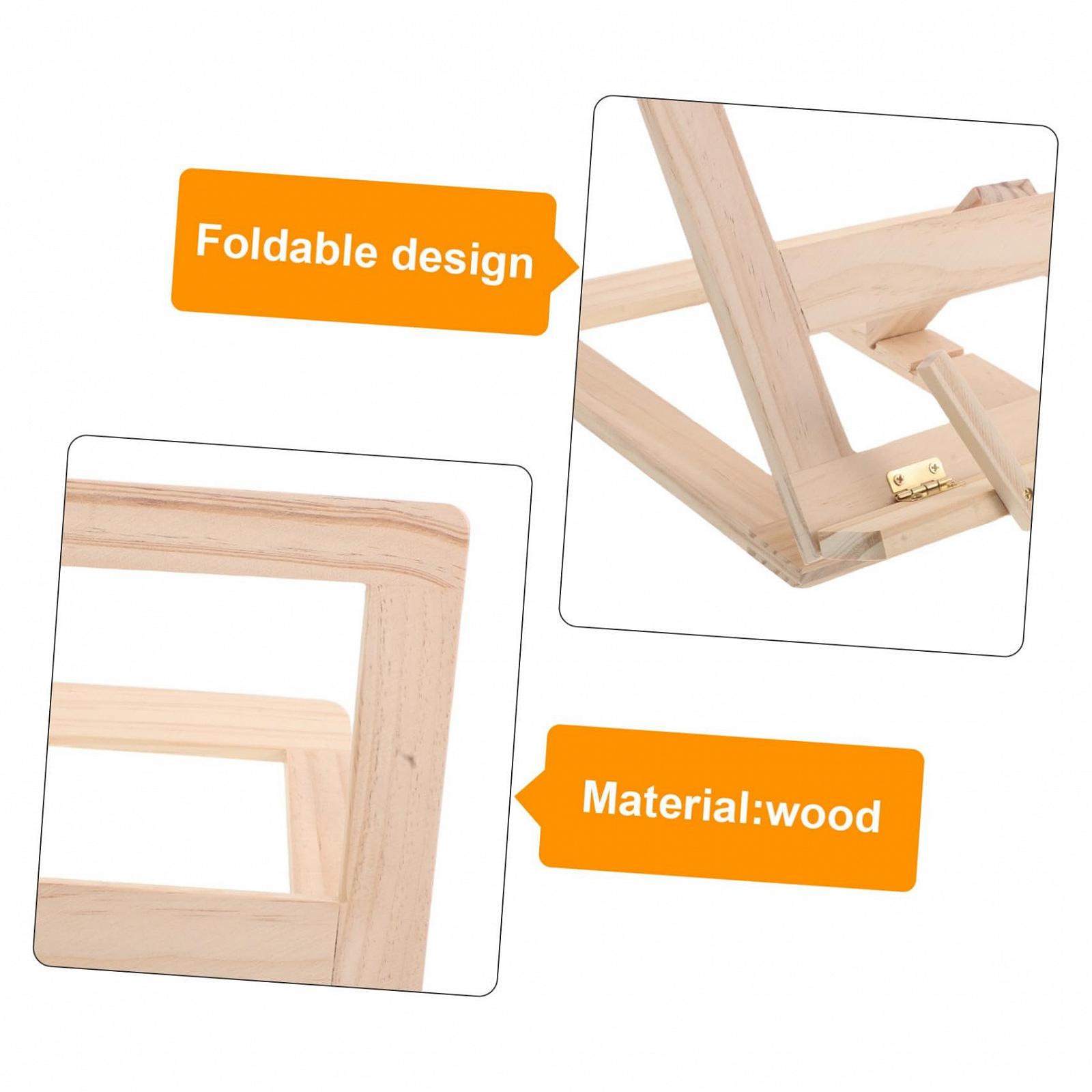 Підставка для книги Регульована складана дерев'яна Компактна ергономічна, фото №3