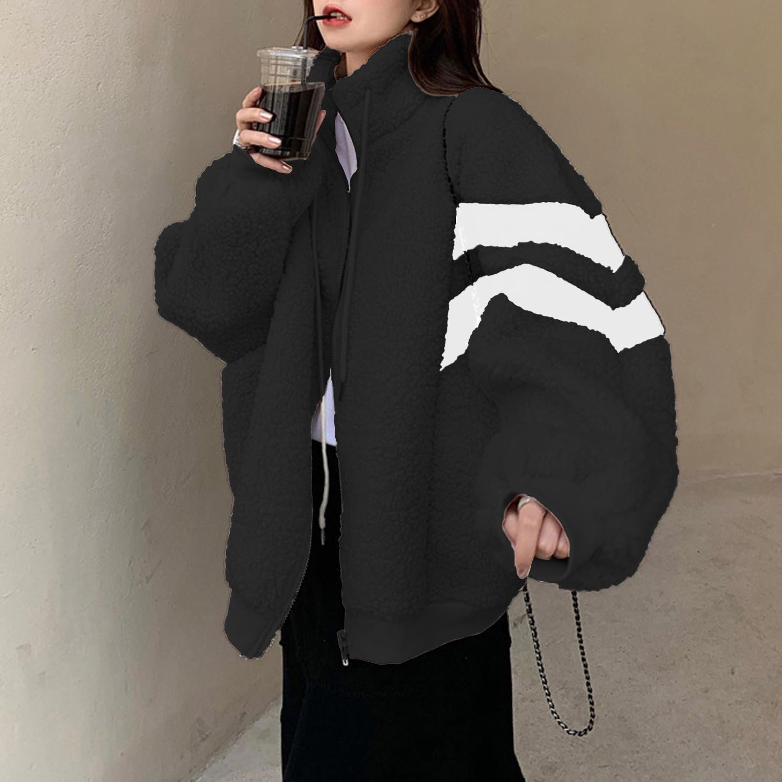 Женская куртка Teddy Переходная куртка Cuddly Fluffy Fleece Мягкая зимняя короткая плюшевая куртка Пальто Шерстяная флисовая куртка, фото №2 Женская куртка Teddy Переходная куртка Cuddly Fluffy Fleece Мягкая зимняя короткая плюшевая куртка Пальто Шерстяная флисовая куртка, фото №2